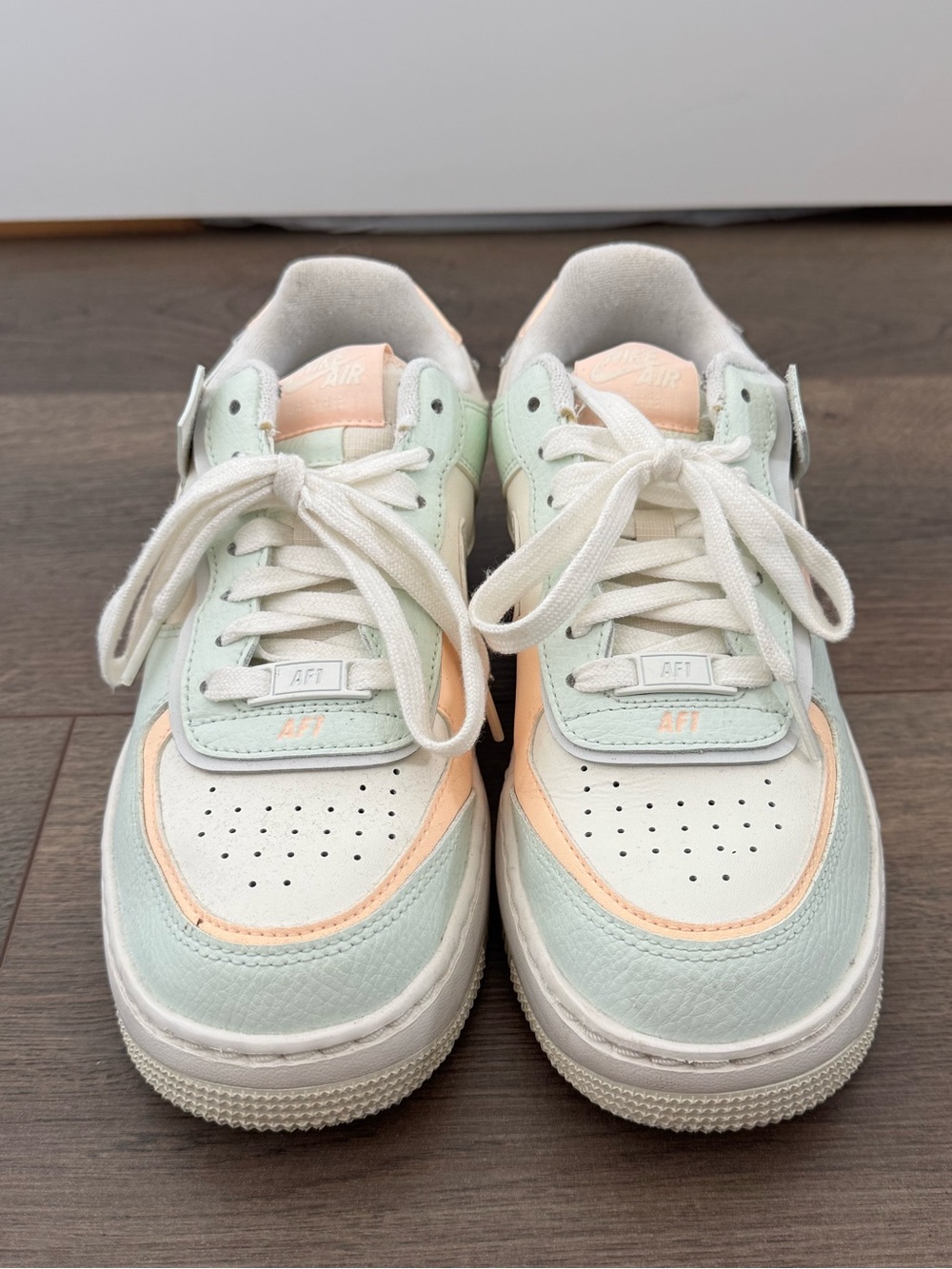 Nike AF1 Shadow "Barely Green/Crimson Tint" sneakers